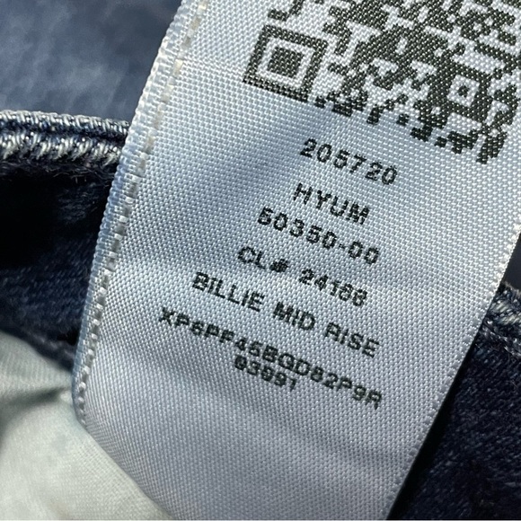 True Religion Billie Mid Rise Straight Jeans Pink Stitch Pockets Women’s 28x33 - Picture 11 of 11